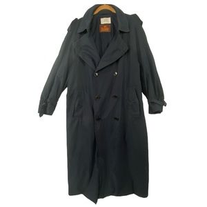 Herno Europe Di Lisi 100% silk navy blue 3/4 length horseback riding coat. Sz 55